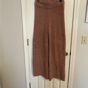 SKIMS Cozy, Knit lounge pants, Rose Clay color, small/medium.